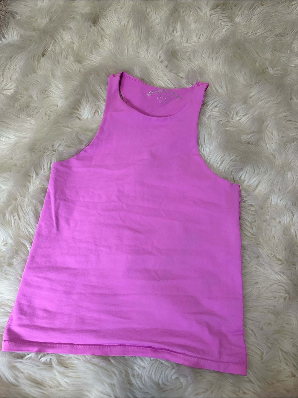 Aeropostale Pink seriously soft sculpt Tank Top